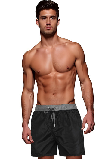 Herren-Shorts schwarz und grau Dstreet SX2514