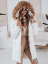 Damen Winterjacke VIRELIA gesteppt mit Kapuze weiß Dstreet TY4938