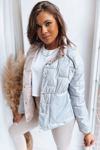 Damen Wende Steppjacke NATINA Hellgrau Dstreet TY3618