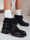 Damenstiefel mit Schafsfell schwarz Dstreet ZY1250
