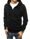 Herren Sweatshirt mit Reißverschluss Farbe Schwarz DSTREET BX4940