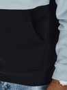 Herren-Kapuzenpulli mit blauen und schwarzen Streifen Dstreet BX5900