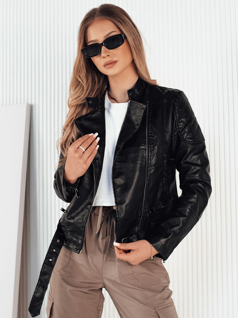 Damen Kunstlederjacke ERIPA Farbe Schwarz DSTREET TY4194