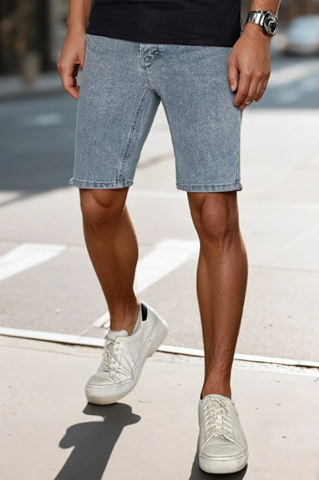 Hellblaue Denim-Shorts für Männer Dstreet SX2490