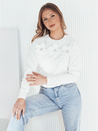 Damen Lange Pullover SOITE Farbe Weiß DSTREET MY2292