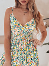 FLORALUSH Maxikleid mit grünen und gelben Blumen Dstreet EY2630