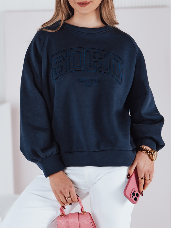 Damen Sweatshirt in Einheitsgröße COSYONE navy blau Dstreet BY1350