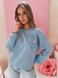 Damen Sweatshirt in Übergröße FLORINE blau Dstreet RY2764_5