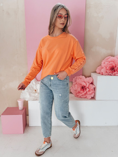 Damen Einheitsgröße LUMIVIA Sweatshirt orange Dstreet BY1373_5