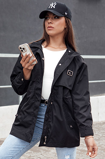 Damen Parka Übergangsjacke TILAN schwarz Dstreet TY4388