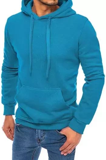 Herren Kapuzenpullover Hellblau Dstreet BX5108