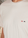 Besticktes Cappuccino-T-Shirt für Männer Dstreet RX5638
