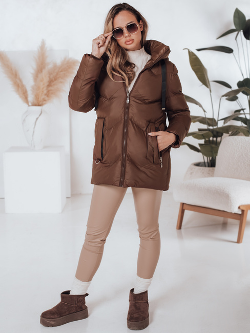 Damen Winterjacke SALVONA braun gesteppt Dstreet TY4998