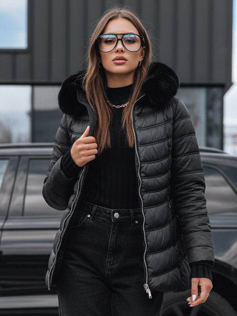 Damen Winterjacke LUNA Farbe Schwarz DSTREET TY3972