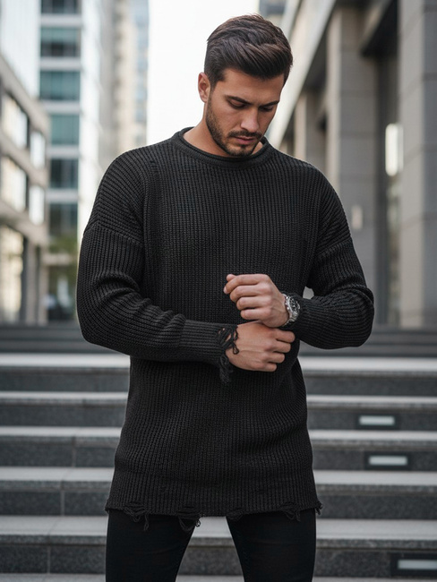 Herren Winterpullover Farbe Dunkelgrau DSTREET WX1964