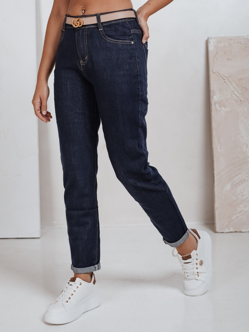 Damen Mom Fit Jeans navy blueDstreet UY2781