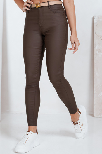 Gewachste braune Damenhose Dstreet UY2763