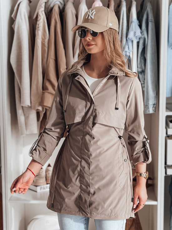 Damen-Parka-Übergangsjacke STYLINA camel Dstreet TY4789