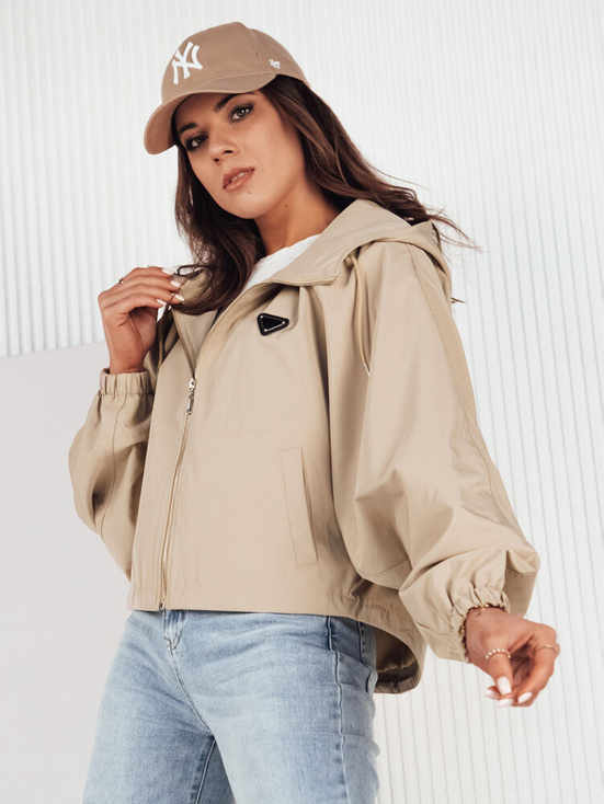 Damen Oversize Jacke CATRAL Farbe Dunkelbeige DSTREET TY4190