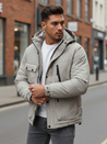 Herren Winterjacke mit Kapuze grau Dstreet TX5107