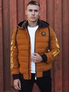 Herren Steppwinterjacke mit Kapuze camel Dstreet TX4864_1