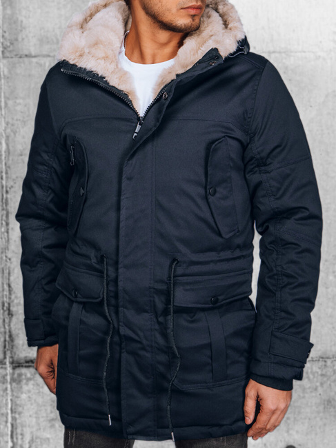 Herren Winterjacke Farbe Dunkelblau DSTREET TX4604