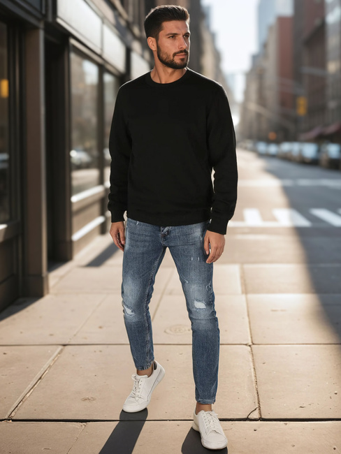 Herren Sweatshirt schwarz Dstreet BX5915