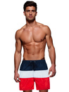 Marineblaue und graue Schwimmshorts für Männer Dstreet SX2516