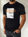 Herren T-shirt mit Aufdruck Farbe Schwarz DSTREET RX5489