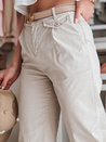 Damenhose mit weitem Bein MOBISKA hellbeige Dstreet UY2618