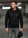 Isoliertes Herren-Kapuzensweatshirt schwarz Dstreet BX5920