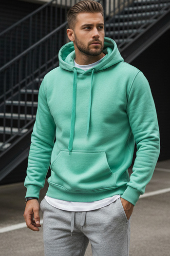 Herren Kapuzenpullover minze Dstreet BX4946