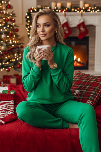 Damen Trainingsanzug Set MILIAN grün Dstreet AY1116