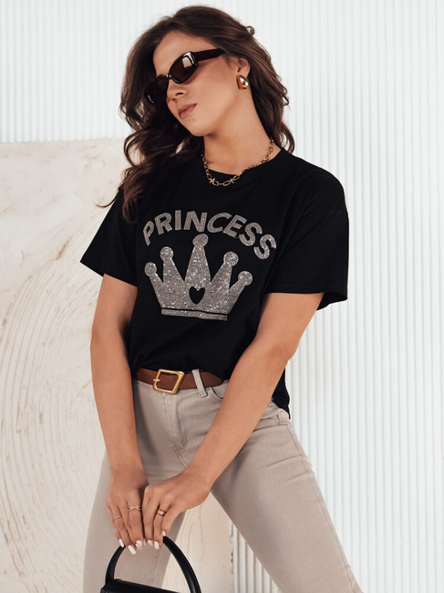 Damen-T-Shirt PRINCY schwarz Dstreet RY2389