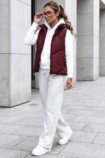 Damen Steppweste LIKEHUGS burgundy Dstreet TY4976