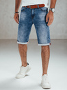 Blaue Denim-Shorts für Männer mit Gürtel Dstreet SX2558