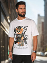 Bedrucktes Herren-T-Shirt weiß Dstreet RX5647_1
