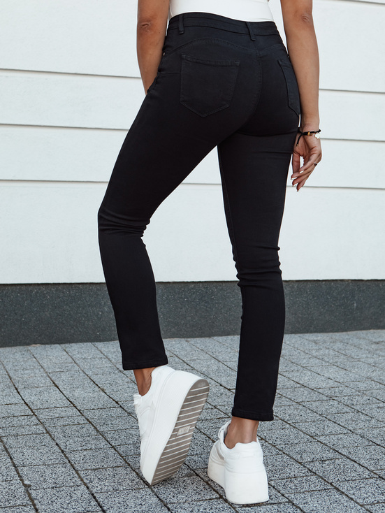 Damen Slim Fit Denim Hose ACORN schwarz Dstreet UY2156