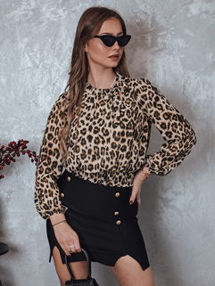 SAVANATOP Damen Bluse in Übergröße mit Leopardenmuster Dstreet RY2711_4