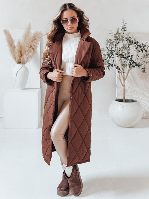 WARMISSA Damen Steppjacke braun Dstreet TY4917