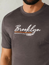 Herren T-shirt mit Aufdruck Farbe Dunkelgrau DSTREET RX5404