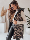 Damen-Wendeweste mit Kapuze schwarz Dstreet TY5094