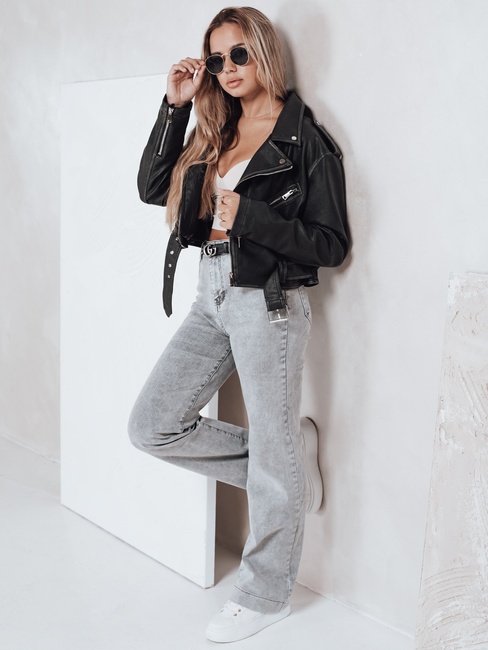 Damen Jeans mit weitem Bein grau Dstreet UY2765