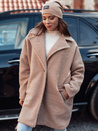 Damen PLUSHLINE Lammfellmantel lang beige Dstreet NY0711