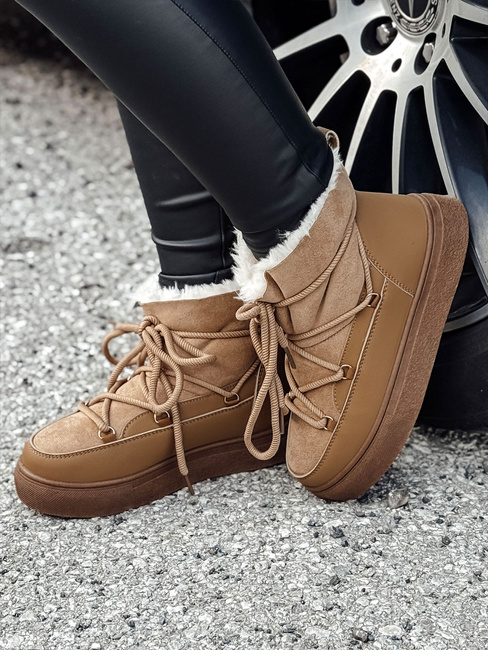 Damen Schneestiefel LUXSNUG isoliert camel Dstreet ZY0570