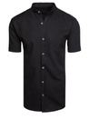 Herren Kurzarmhemd schwarz Dstreet KX1063_1