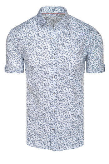 Herren Kurzarmhemd weiß Dstreet KX1072