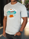 Bedrucktes graues Herren-T-Shirt Dstreet RX5401