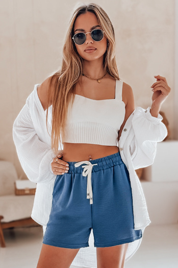 Damen-Shorts HOT VIBE blau Dstreet SY0440