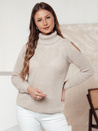 GOLFIVA Damen Pullover beige Dstreet MY2407